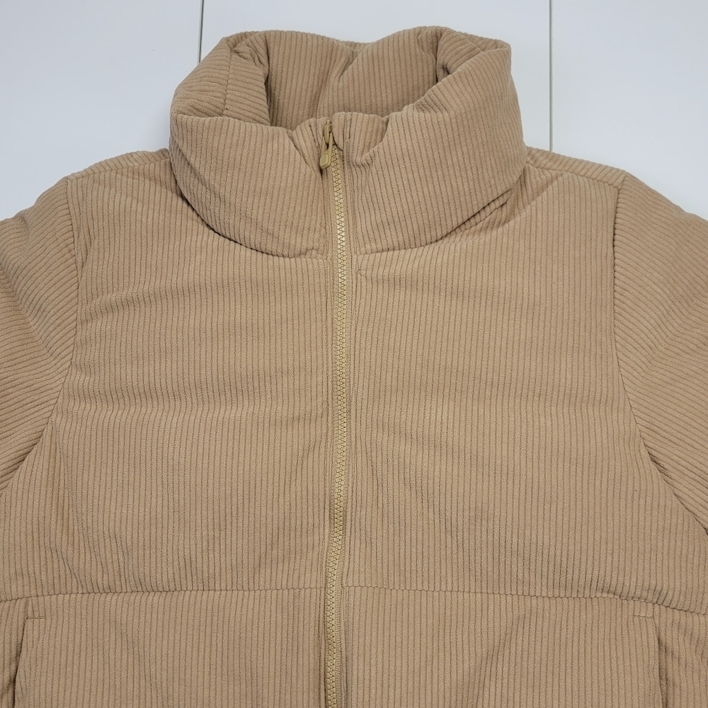 Under Armour Limitless Down Puffer Corduroy Jacket 700 FP Hooded Womens Sz M NEW - Picture 5 of 11
